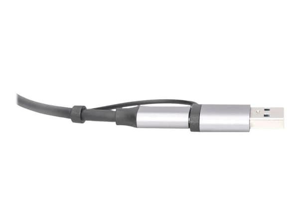 DIGITUS DN-3028 - Nätverksadapter - USB-C / USB-A - 2.5GBase-T - grå