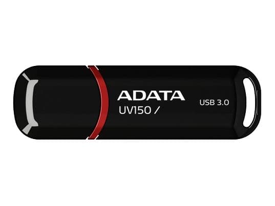 ADATA DashDrive UV150 - USB flash-enhet - 128 GB - USB 3.0 - svart
