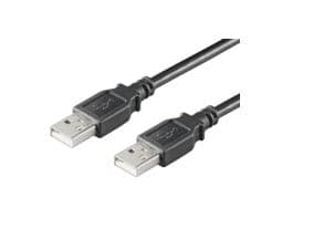 MicroConnect USB 2.0 - USB-kabel - USB (hann) til USB (hann) - USB 2.0 - 1 m - svart