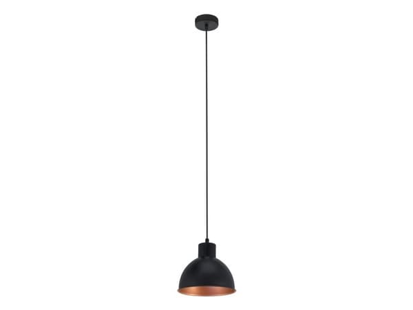 EGLO TRURO 1 PENDEL Ø210 SORT/KOBBER INDV.