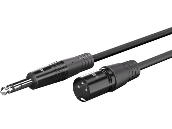 XLR-kabel til 6,35 mm jackstik, 2 m