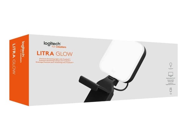 Logitech Litra Glow Premium Streaming Light with TrueSoft - Lampehode - 1 hoder - LED - DC