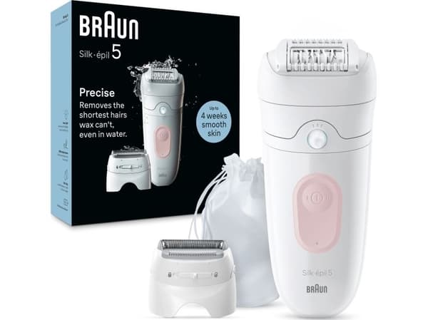 Braun Silk-épil 5 5-030 hvit og rosa