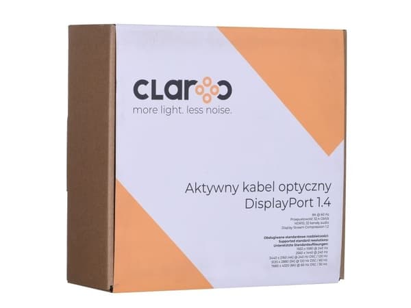 Kabel Claroc DisplayPort - DisplayPort 10 m grå (CLAROC-DP-14-10M)