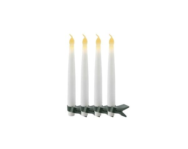 Sirius Carolin julgransljus - Vit - 4 st