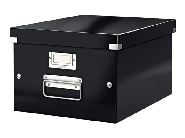 Arkivboks Click & Store Medium A4 sort