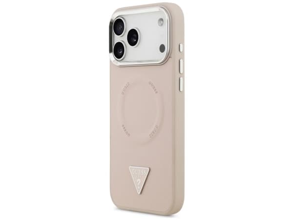 Guess Triangle Logo MagSafe-deksel til iPhone 17 Pro – rosa