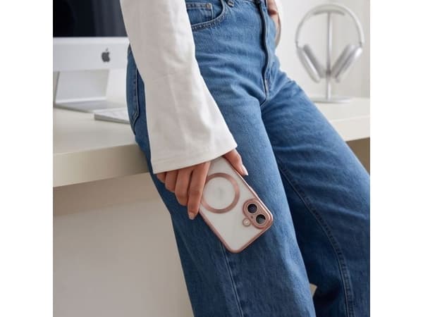 Tech-Protect MagFlex Case for iPhone 17 - Transparent Pink