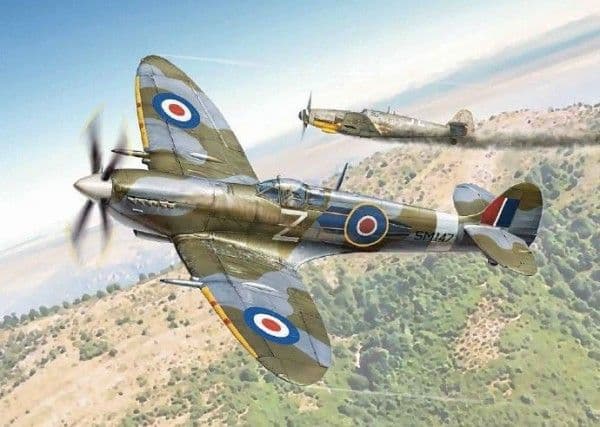 Muovimalli Spitfire Mk.IX 1/48