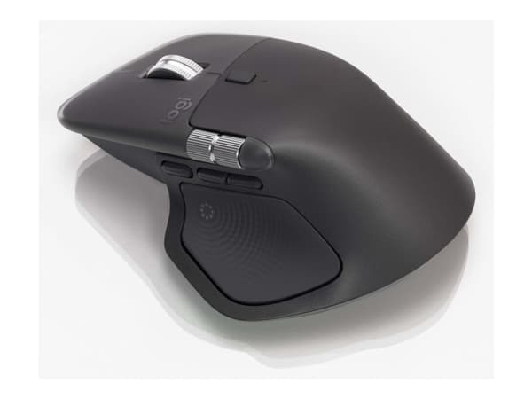 Logitech MX Master 4, Oikeakätinen, Laser, RF Wireless + Bluetooth, 8000 DPI, Grafiitti
