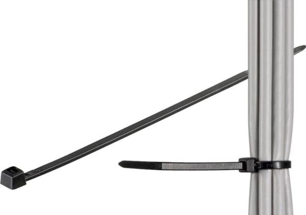 Microconnect CABLETIE5, Tikasmallinen johdinside, Musta, 280 mm, 4,8 mm, 4,8 mm, 56 g