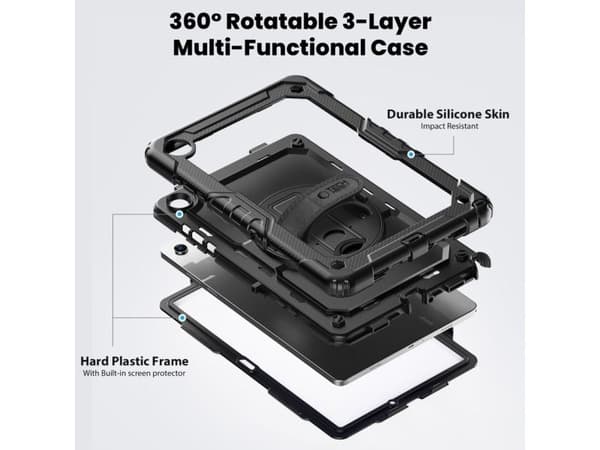 Tech-Protect solid deksel til Samsung Galaxy Tab A9+ / A11+ Plus 11.0 - svart