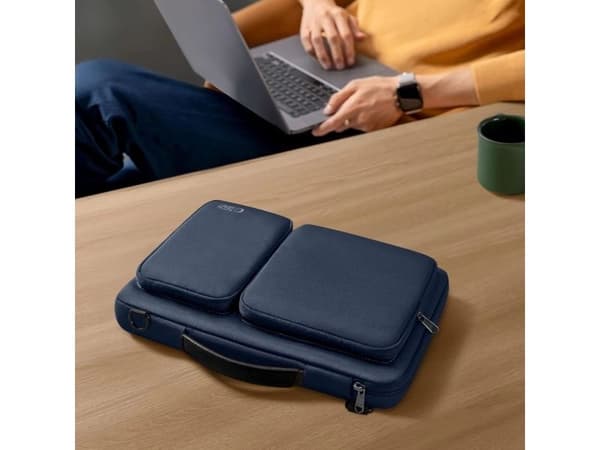 Tech-Protect Defender laptopveske 15–16" – blå