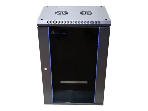 Extralink - Rack skåp - väggmontering - svart - 15U - 19"