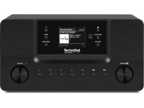 TechniSat DigitRadio 570 CD IR - Lydsystem - 2 x 5 watt - svart