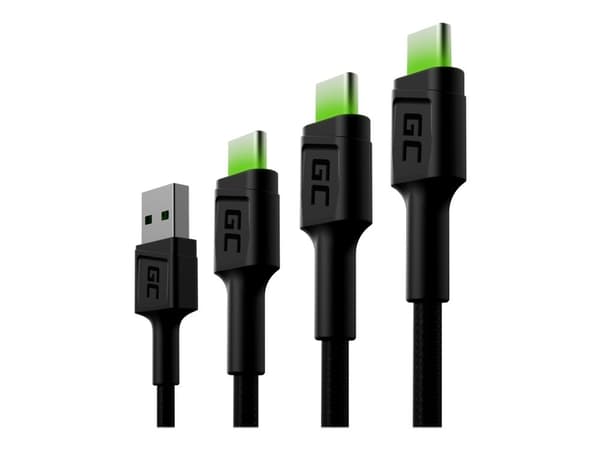 Green Cell GC Ray - USB-kaapelisarja - musta