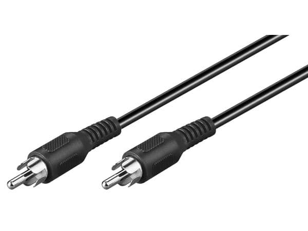 Goobay 50038, RCA, Hankjønn, RCA, Hankjønn, 2 m, Sort