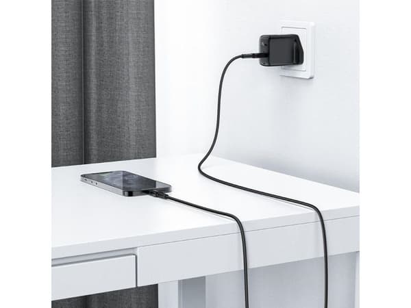 Acefast MFI kaapeli USB Type C - Lightning 1.8m, 30W, 3A musta (C4-01 C Black)