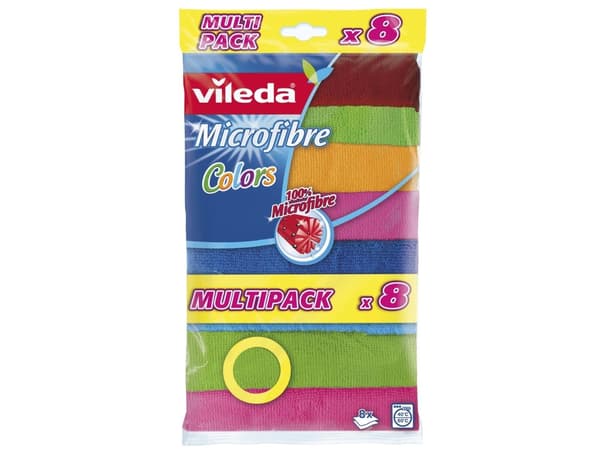 Vileda 4023103185975, Polyamid, Polyester, Multifärg, Hand/machine washing, 8 styck