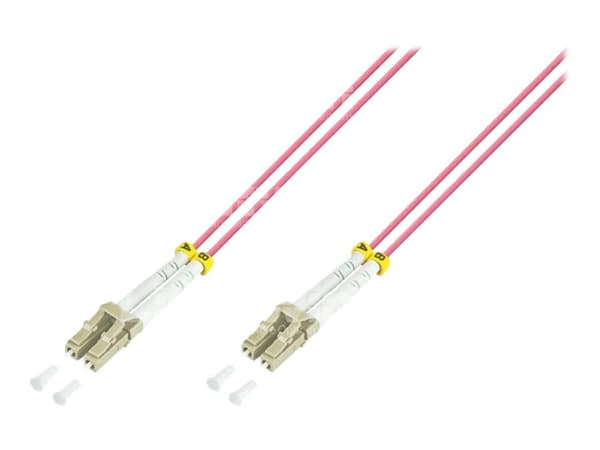 Fiber Cord OM4 LC/LC 0.5m  Duplex, mm, LSZH