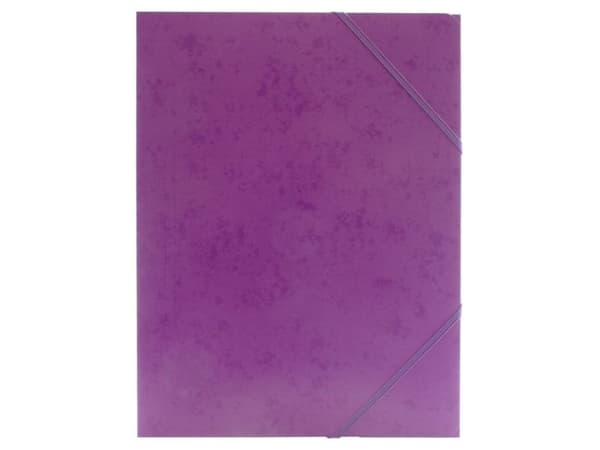 Resårmapp i papper lila – (48 st.)