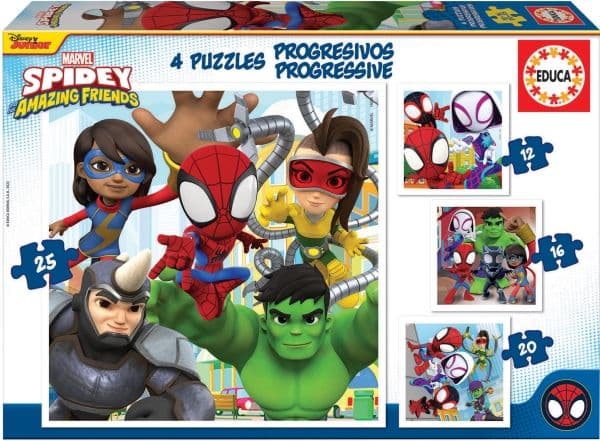 Educa Spidey & Amazing Friends Progres. 12-16-20-25