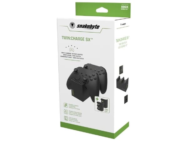 Snakebyte TWIN:CHARGE SX, Sisätila, 2 m, Musta