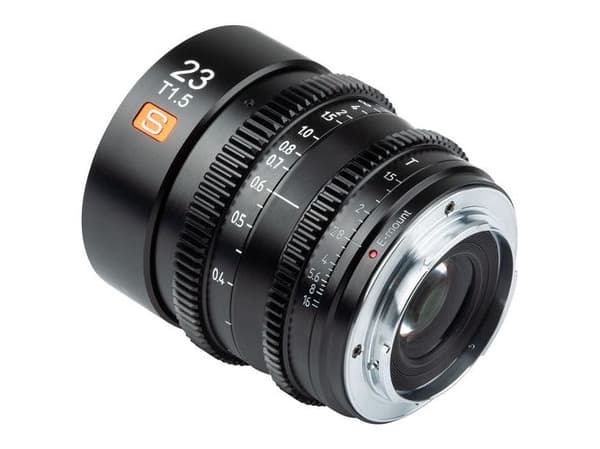 VILTROX S23mmT1.5 E, Sony E, Sony E, Sort, 500 g, 72 mm, 72 mm