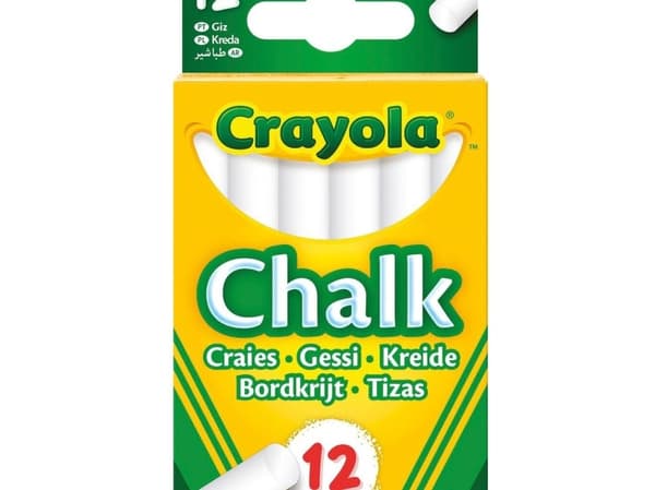 Crayola Anti Dust Krita - Vit 12 st