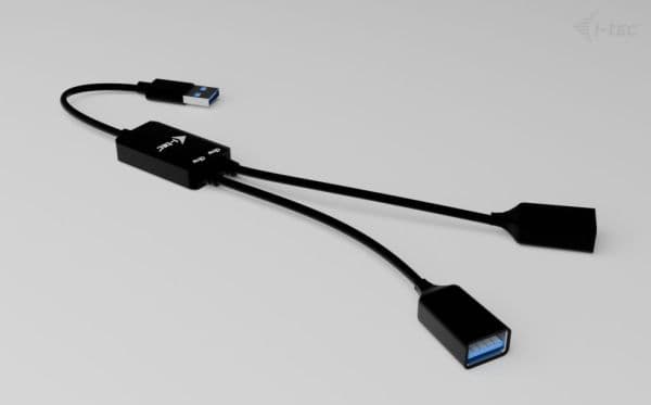 i-Tec - Hub - USB-A kabel - 2 x USB 3.2 Gen 1 - stasjonær