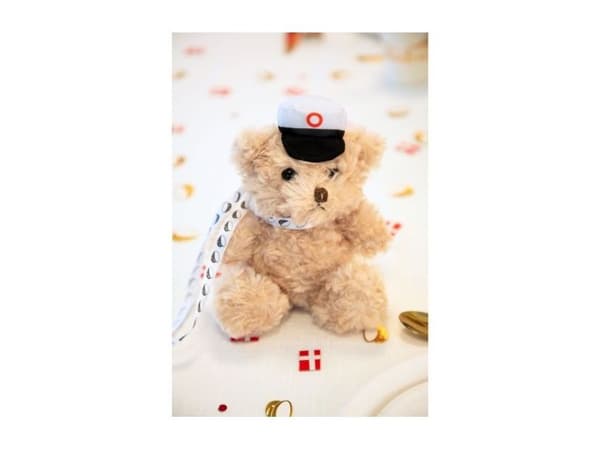 Bamse med rød studentlue