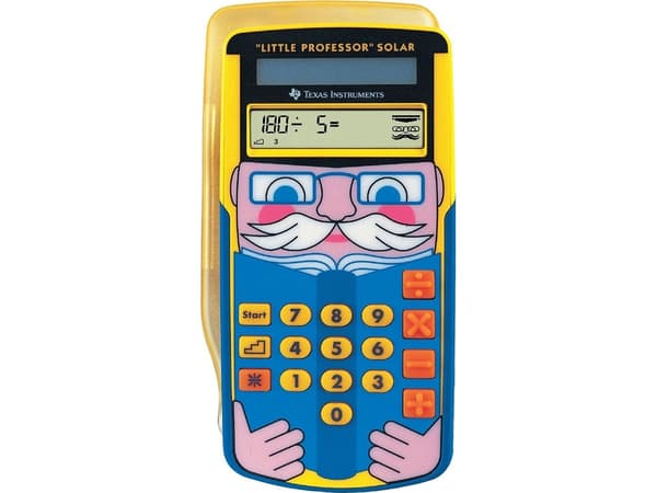 Texas Instruments Little Professor Solar, Ficka, Grafer, 8 siffror, 1 linjer, Solar, Multifärg
