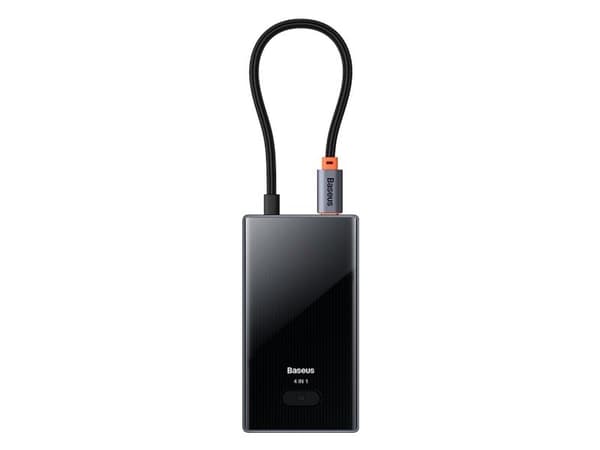 Baseus PioneerJoy USB-C-hub, 4x USB-A 3.0 - grå