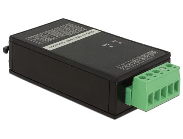 DeLOCK 62501, USB 2.0, RS-422/485, Musta, Vihreä