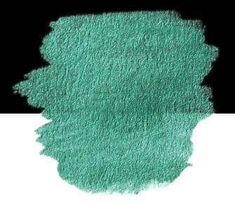 1 Pearlescent colour square, in a clamshell - "FINETEC Premium" | High Chroma Green