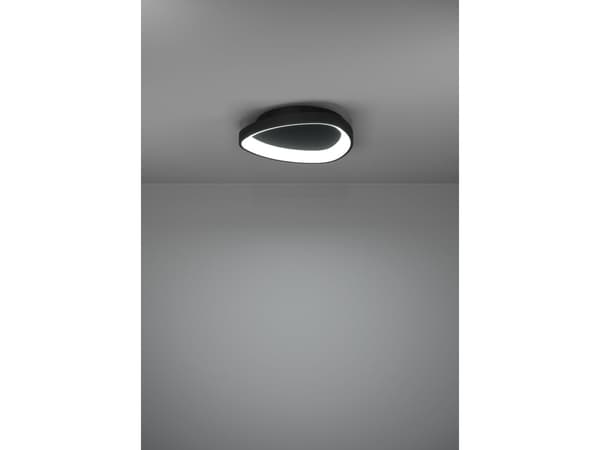 EGLO LORETELLO LOFT Ø350 CCT 1440LM DÆMPB. SORT