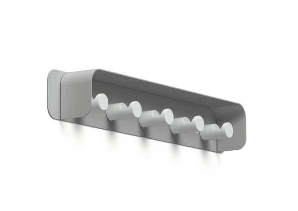 Kapphängare med 5 krokar DURASTORE® grå