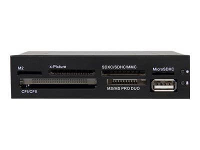 StarTech.com 35FCREADBK3, CF, MMC, MS Duo, MS Micro (M2), MS PRO Duo, MS Pro-HG Duo, Muistitikku (MS), MicroSD (TransFlash),..., Musta, 3.5", 480 M...