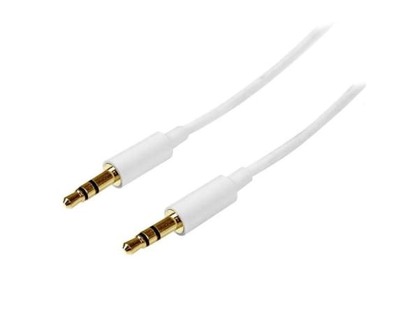 StarTech.com MU2MMMSWH, 3.5mm, Uros, 3.5mm, Uros, 2 m, Valkoinen
