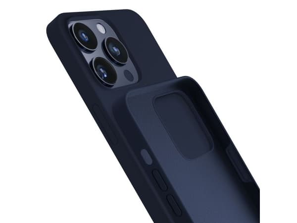 3mk Apple iPhone 15 Pro silikonfodral Dark Navy