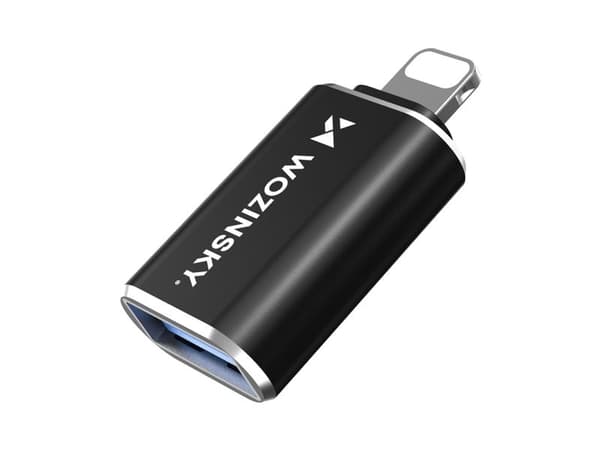 Wozinsky USB-sovitin WALA-01 USB-A - Lightning Black (5907769378959)