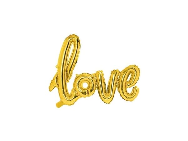 Love Folieballon guld
