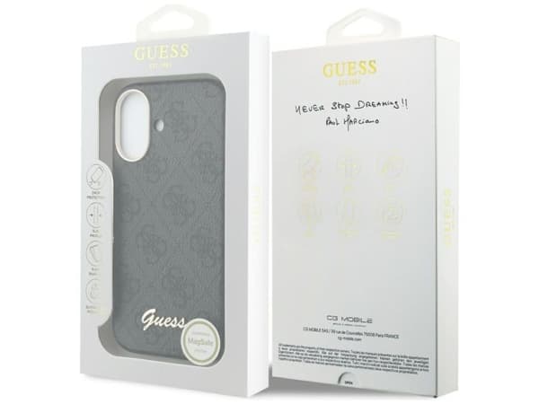 Guess 4G Script MagSafe case for iPhone 17 - black