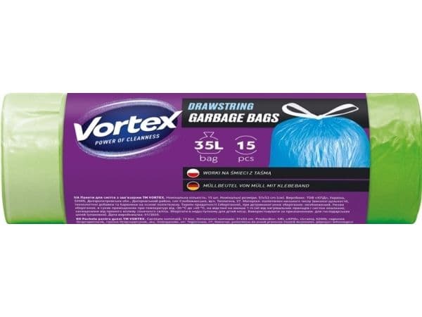 Stapel BAGS soppåsar VortexDrawstring gren 35L (15 st)