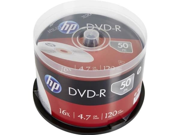 HP DME00025, DVD+R, 50 styck, 4,7 GB