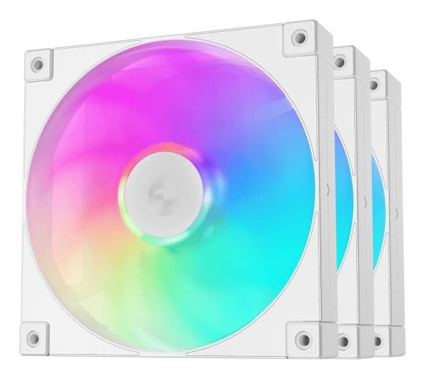 DeepCool FD14 ARGB WH 3 in 1, Vifte, 14 cm, Sort, Hvit