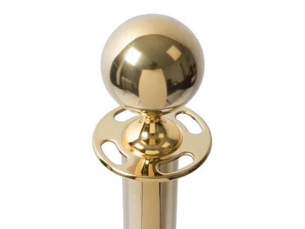 Securit® Classic Gold afspærringsstolpe rustfrit stål