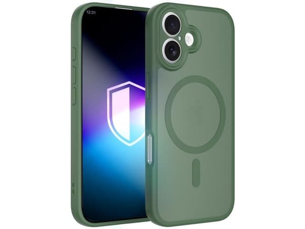 3mk Misty MagCase för iPhone 16 - grön