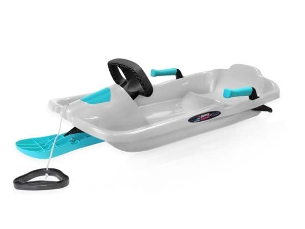 Skipper bobsläde med hjul Titan Blue Ice