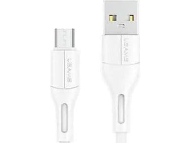 USB-kabel Usams USB-A til microUSB 1 m hvit (SJ502USB02)